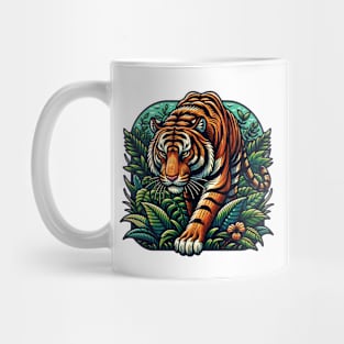 Tiger In Jungle Mug